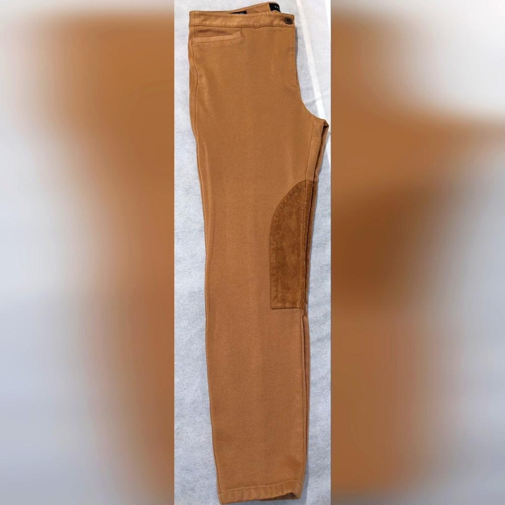 Talbots Women's Skinny Ankle Riding Pants with Suede Patches
